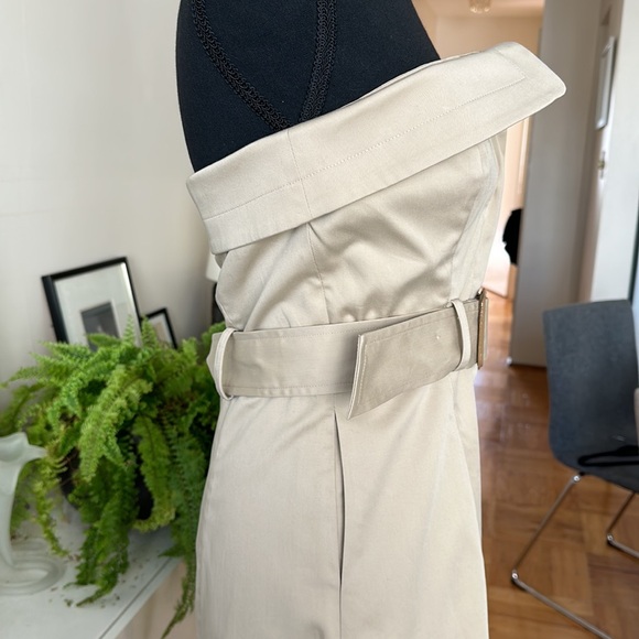 NWT Banana Republic Asymmetrical Trench Dress XS - Picture 4 of 9